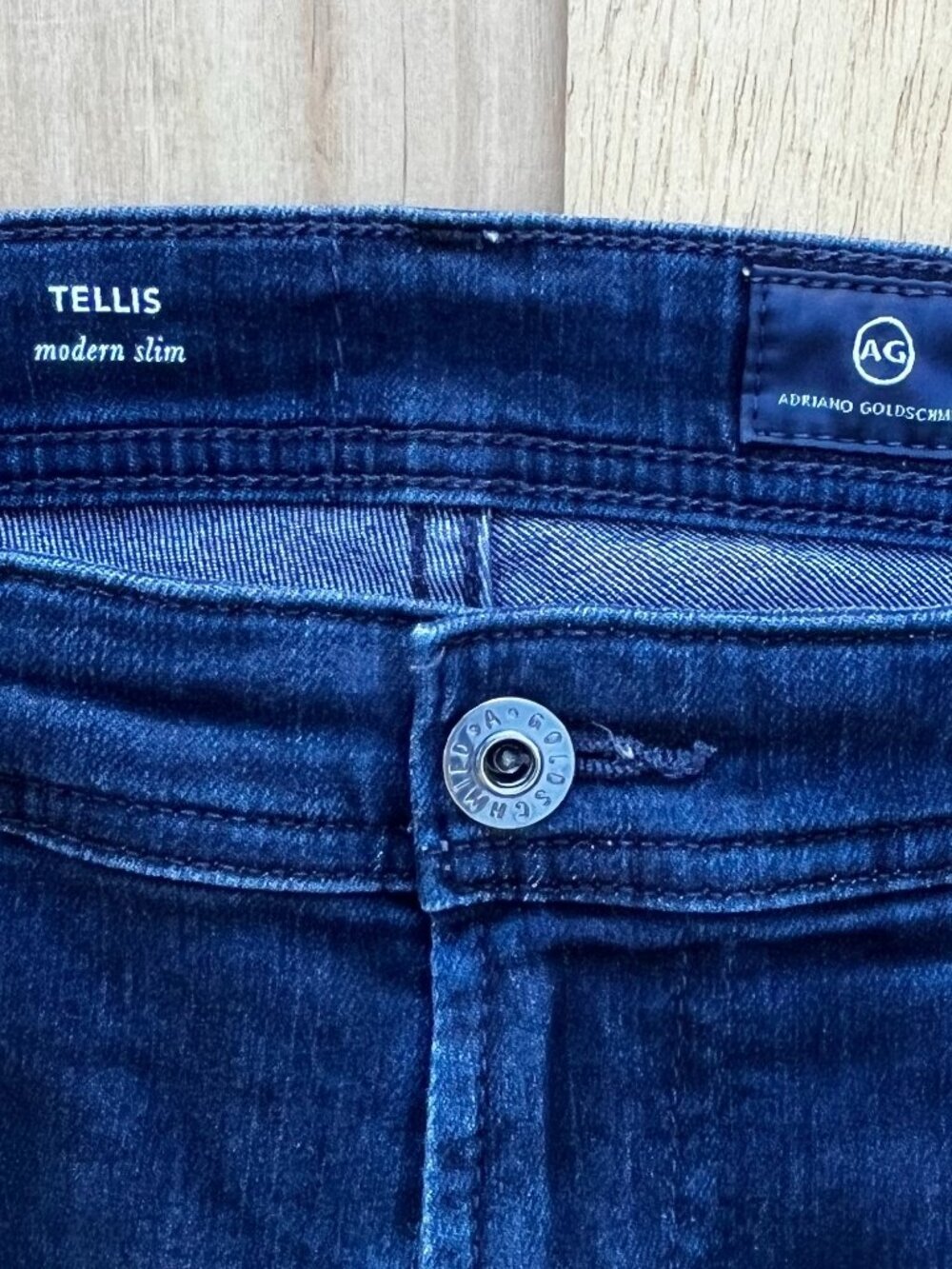 ADRIANO GOLDSCHMIED AG TELLIS MODERN SLIM JEANS MEN’S sz 34W X 30L Blue STRETCH - Picture 3 of 11